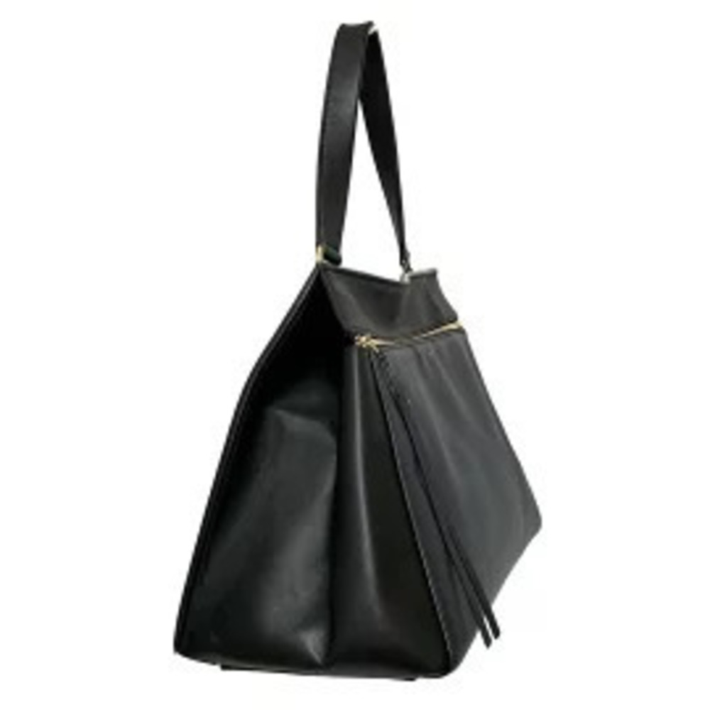 Celine Edge bag drummed leather Black
